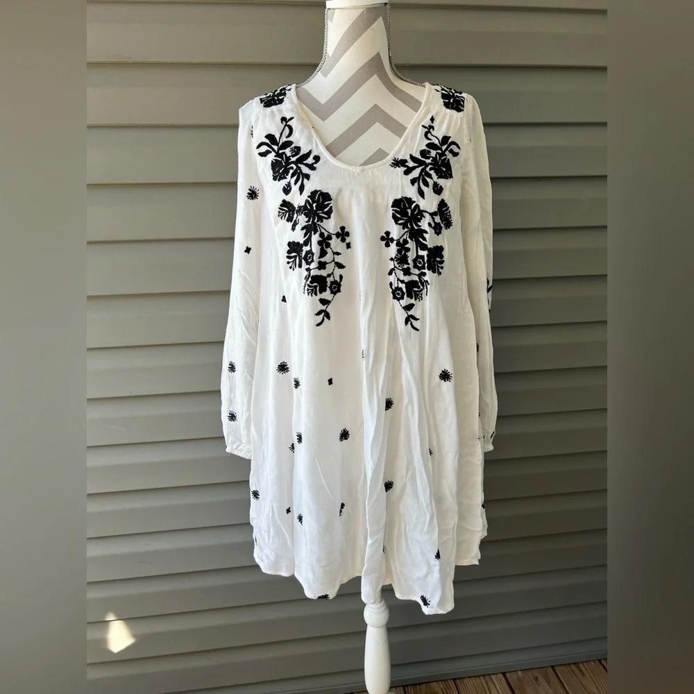 Free People Sweet Tennessee Printed Mini Shift Dress Sz - Picture 3 of 15